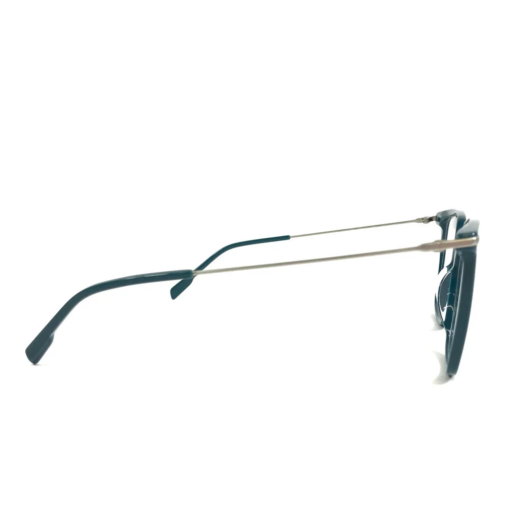 Gigi Studios Eyeglasses Frames AMARA GS8002/030 Green Silver Titanium 55-16-145